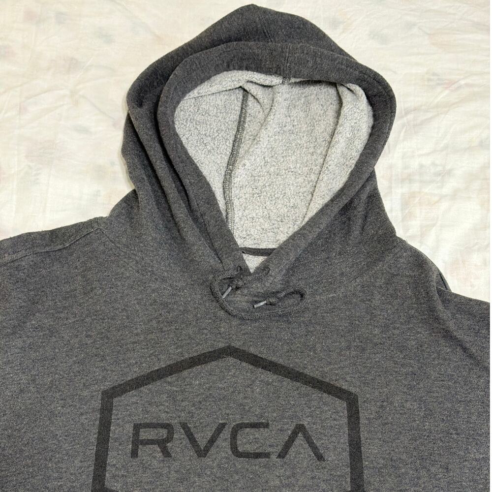 RVCA Big RVCA Pullover Hoodie Charcoal XL - Picture 3 of 9